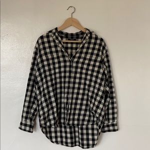 Madewell flannel tunic